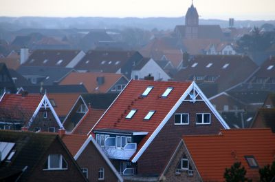 Ein echter Wiedererkennungsfaktor: Die besonderen Giebel des Hotel Norderriff